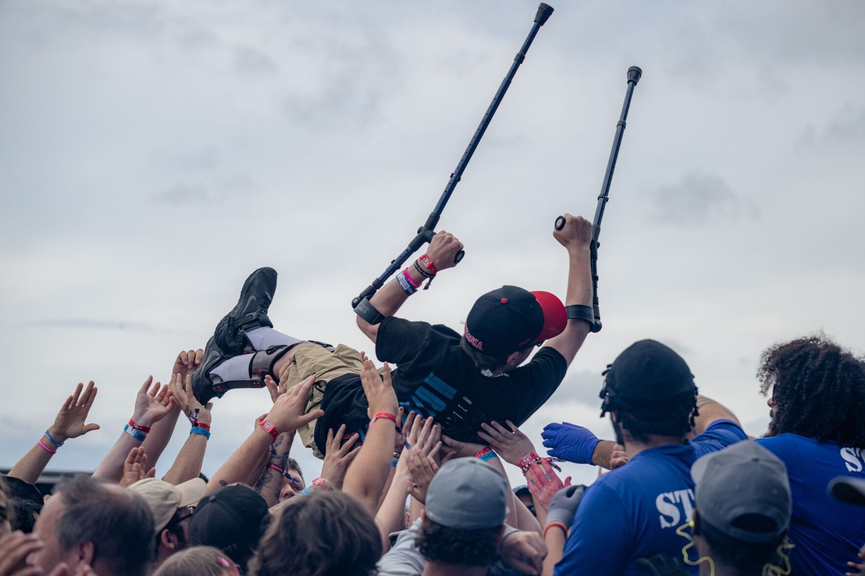 Louder Than Life 2024 crowds and crowd surfers